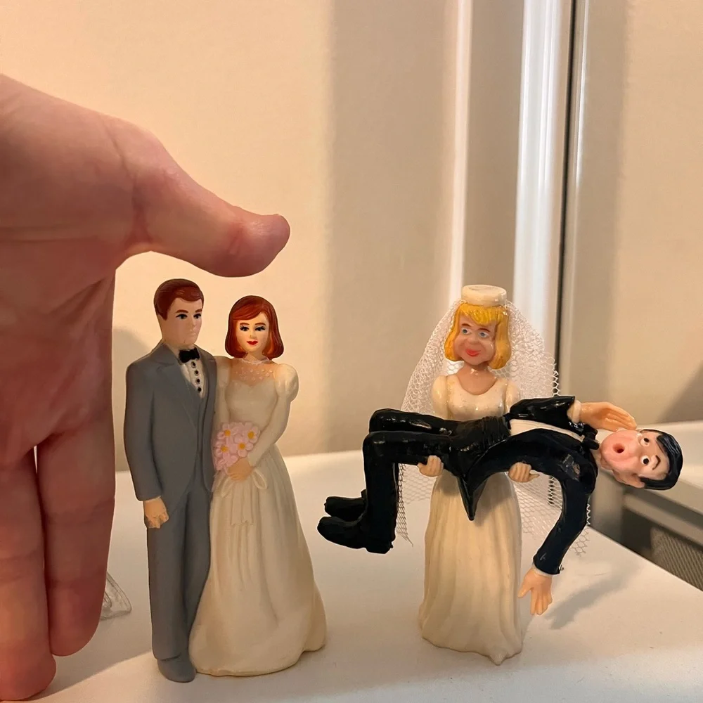 Vintage Wedding Cake Toppers